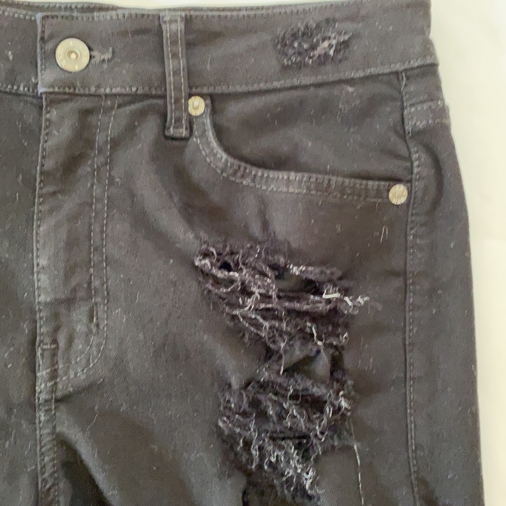 NWOT CARMAR Black Stretch Denim High Waist Shorts - Picture 5 of 9